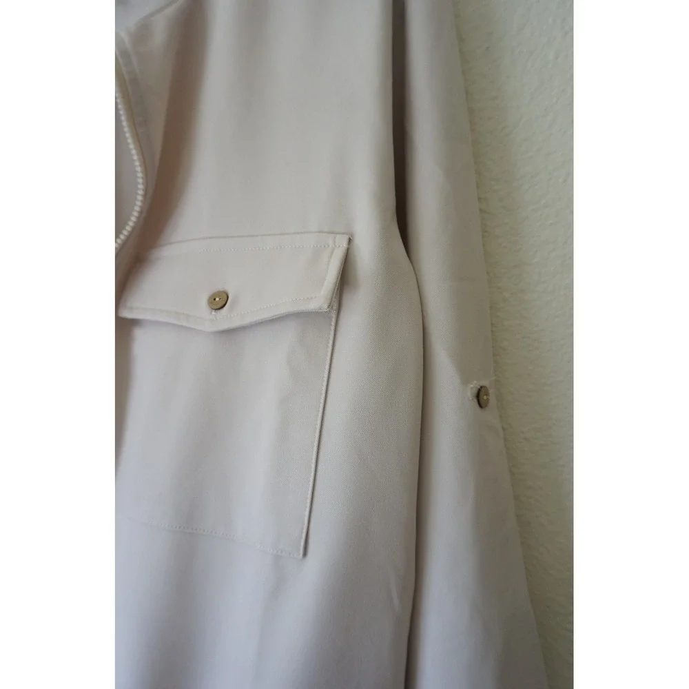 Halara Utility Jacket Minimalist Safari Gorpcore Beige Small NWT - Picture 4 of 7